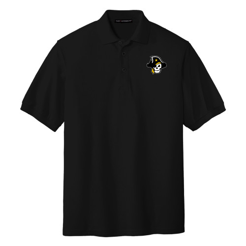  Black Silk Touch Polo - Primary Logo