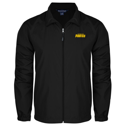  Black Full Zip Wind Jacket - Wordmark