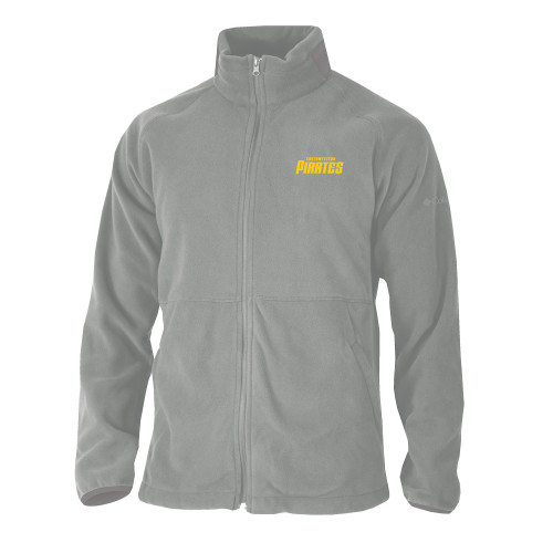  Columbia Grey Everest Ridge Fleece Full Zip Jacket - Wordmark