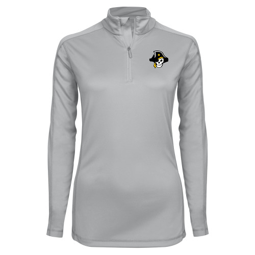  Syntrel Womens Platinum Interlock 1/4 Zip - Primary Logo