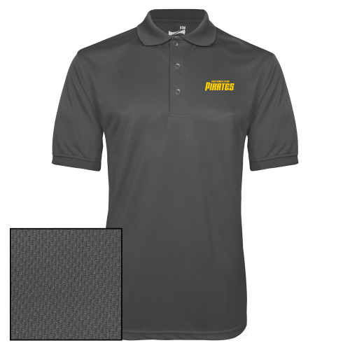  Charcoal Dry Mesh Polo - Wordmark