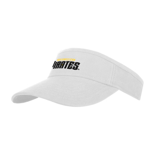  White Visor - Wordmark