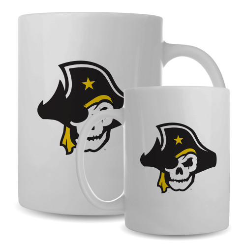  Full Color White Mug 15oz - Flat Wordmark Tent