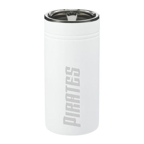  Sherpa Vacuum White Tumbler & Insulator 12oz - Pirates Wordmark Engraved