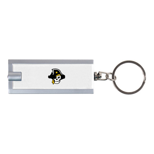  Turbo White Flashlight Key Holder - Flat Wordmark Tent