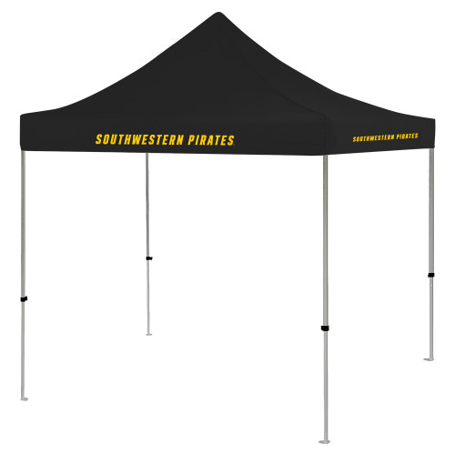  9 ft x 9 ft Black Tent - Flat Wordmark Tent