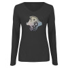 Thumbnail image for  Womens Dark Heather Long Sleeve V Neck Tee 