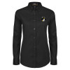Thumbnail image for  Womens Black Twill Button Down Long Sleeve 