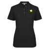 Thumbnail image for  Womens Silk Touch Black Pique Polo