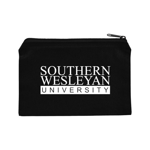  8oz. Black Cotton Travel Pouch - University Wordmark