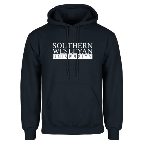  Navy Fleece Hoodie - University Wordmark