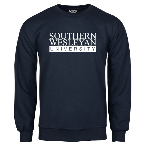  Navy Fleece Crew - University Wordmark
