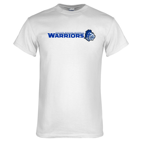  White T Shirt - Warriors w/ Knight