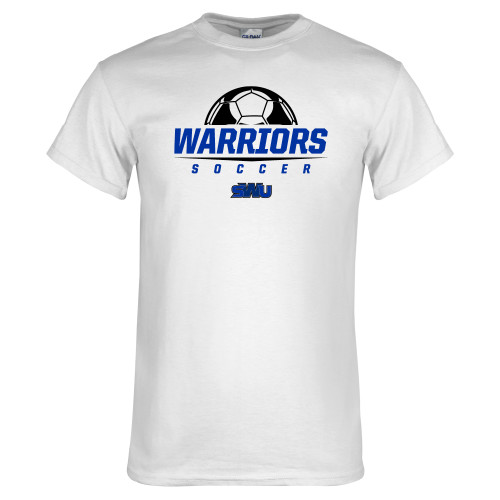  White T Shirt - Soccer Half Ball