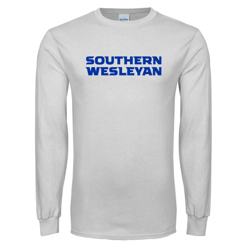  White Long Sleeve T Shirt - Southern Wesleyan