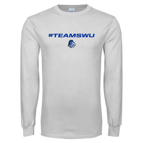  White Long Sleeve T Shirt - #TeamSWU