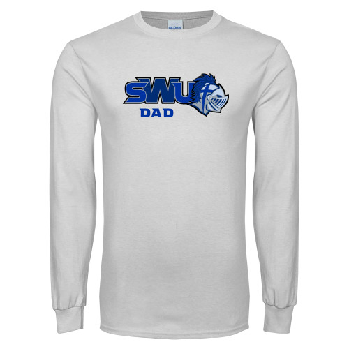  White Long Sleeve T Shirt - Dad