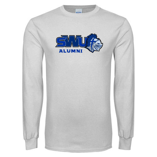  White Long Sleeve T Shirt - Alumni