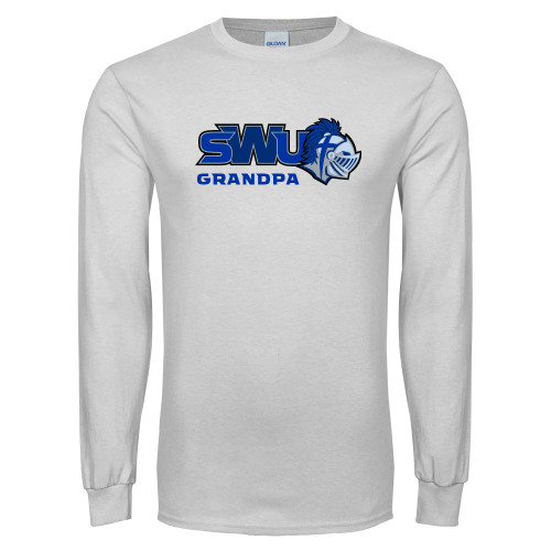  White Long Sleeve T Shirt - Grandpa