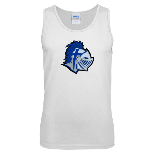 White Tank Top - Warrior Helmet