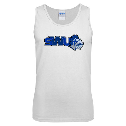  White Tank Top - SWU w/ Knight