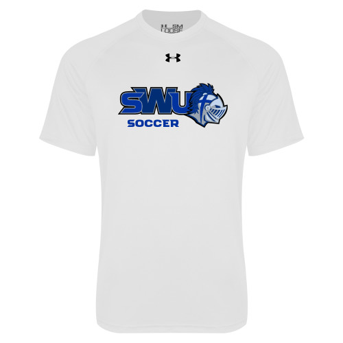  Under Armour White Tech Tee - Soccer