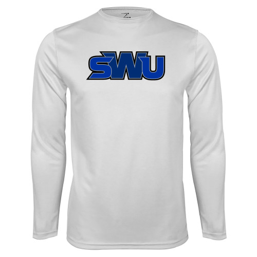  White Performance Long Sleeve Shirt - SWU