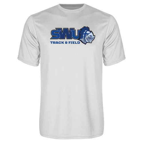  White Performance Tee - Track and Field