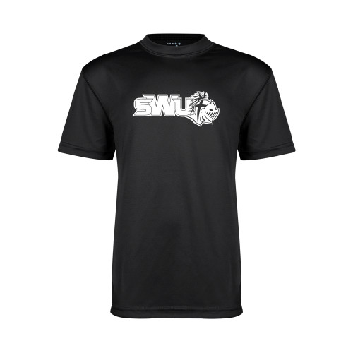 Youth Performance Black Tee - SWU w/ Knight