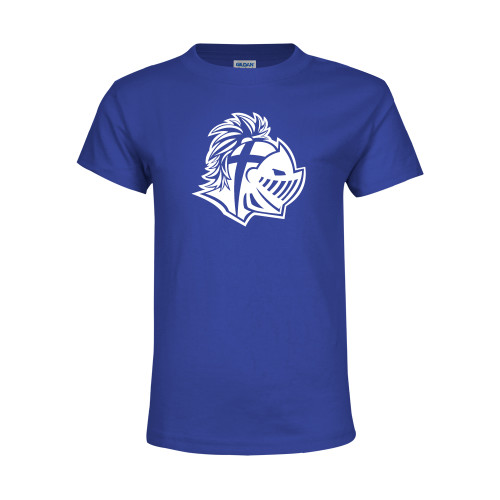  Youth Royal T Shirt - Warrior Helmet