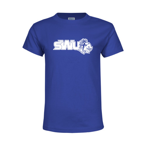  Youth Royal T Shirt - SWU w/ Knight