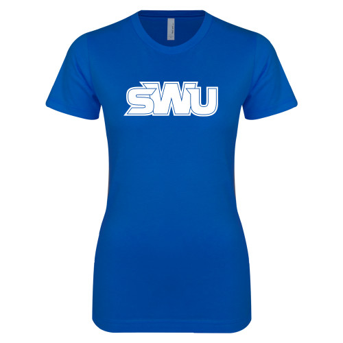  Next Level Womens Royal Boyfriend Tee - SWU