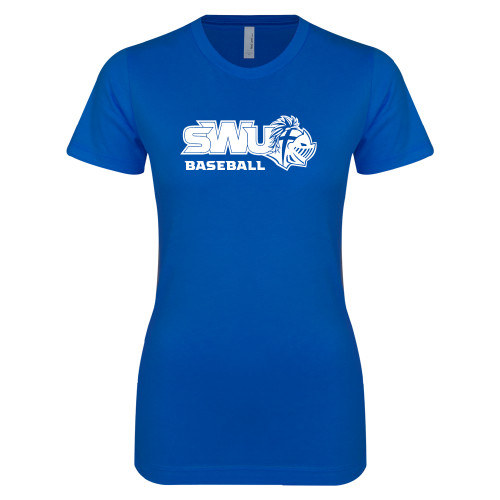  Next Level Womens Royal Boyfriend Tee - Baseball
