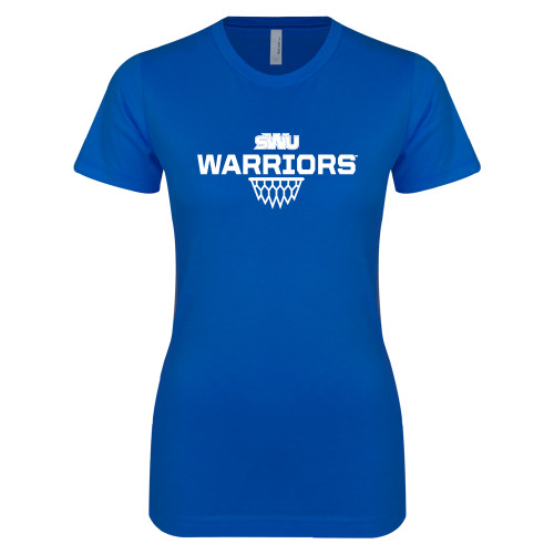  Next Level Womens Royal Boyfriend Tee - Basketball Sharp Net