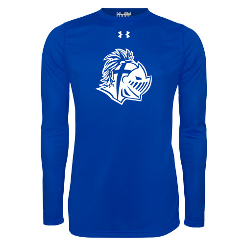  Under Armour Royal Long Sleeve Tech Tee - Warrior Helmet
