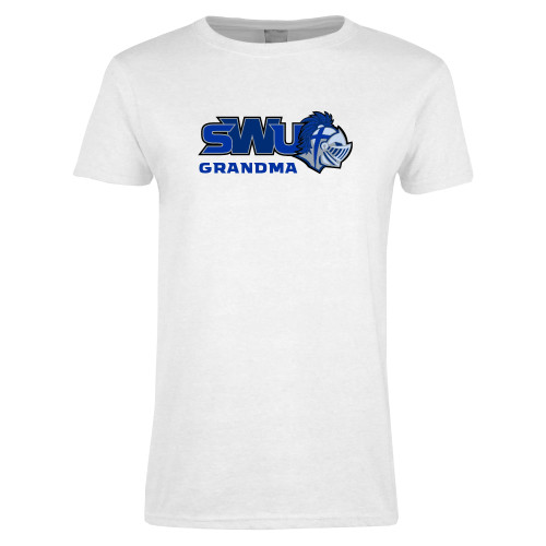  Womens White Short Sleeve Tee - Grandma