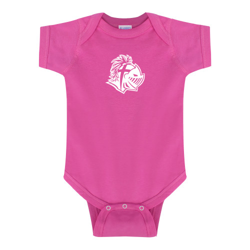  Fuchsia Infant Onesie - Warrior Helmet