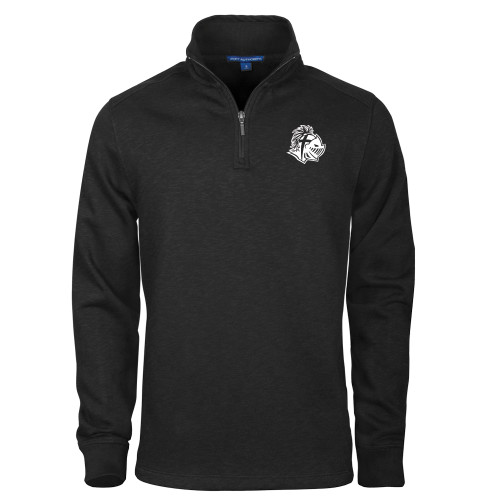 Southern Wesleyan Black Slub Fleece 1/4 Zip Pullover