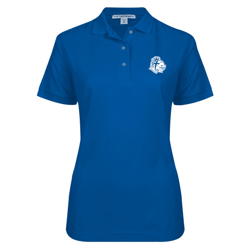  Womens Silk Touch Royal Pique Polo - Warrior Helmet