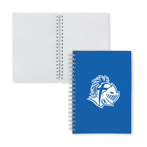  Clear 7 x 10 Spiral Journal Notebook - Warrior Helmet