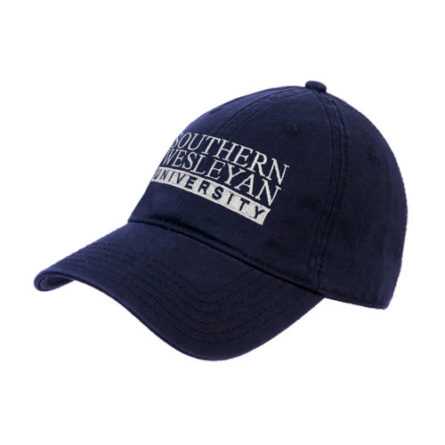 Navy Unstructured Adjustable Low Profile Hat - University Wordmark