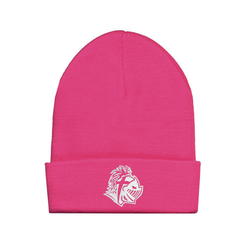  Fleece Lined Neon Pink Knit Beanie - Warrior Helmet