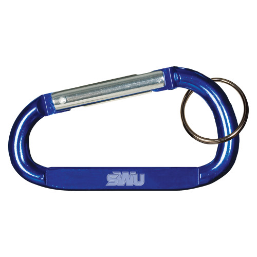  Blue Carabiner with Split Ring - SWU  Engraved