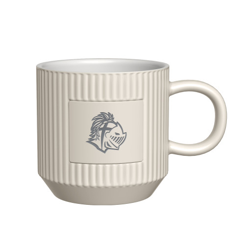  First Light Ivory Ceramic Mug - Warrior Helmet  Engraved
