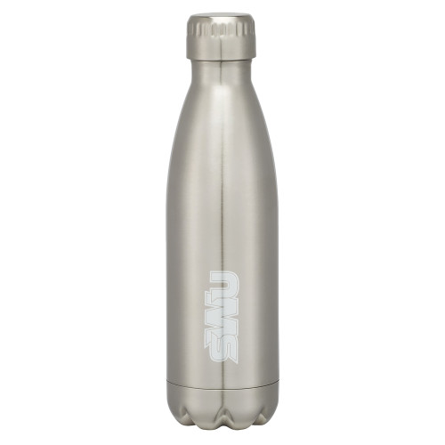  Swig Stainless Steel Silver Bottle 16oz - SWU  Engraved