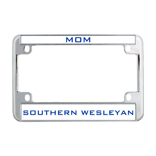  Metal Motorcycle License Plate Frame in Chrome - Mom