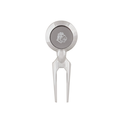  Silver Divot Tool/Ball Marker - Warrior Helmet  Engraved