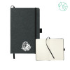 Thumbnail image for  5.5 x 8.5 Black FSC Mix Recycled Leather Bound Journal