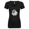 Thumbnail image for  Next Level Womens Black Ideal V Tee