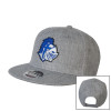 Thumbnail image for  Heather Grey Wool Blend Flat Bill Snapback Hat